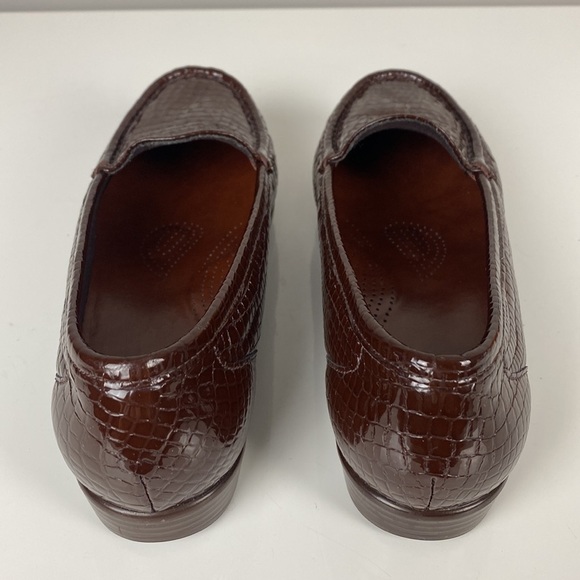 SAS Simplify Croco Print Leather Moccasin Loafers Size 9.5 - Picture 7 of 14